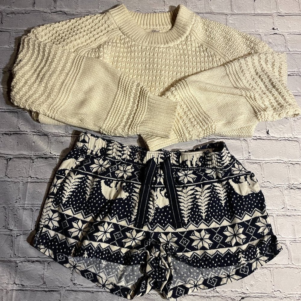 Blue & White, Old Navy, Relax Shorts, Size S